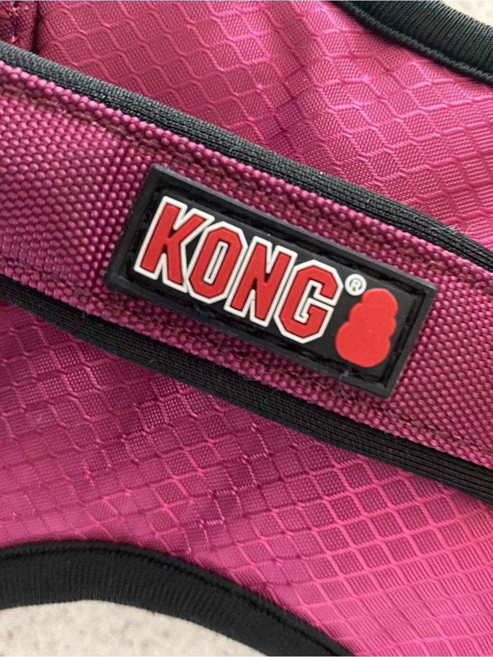 KONG Ultra Durable Dog Harness Pink Purple Reflector Medium